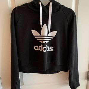 Women’s Adidas Crop Black Hoodie